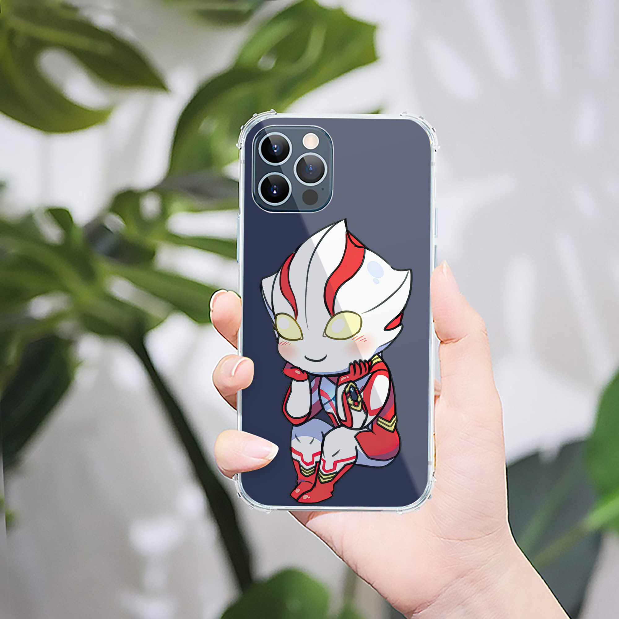 （画像用） ウルトラマン Ultraman 【iPhone 12シリーズ対応】透明スマホケース（クリアソフトケース）
